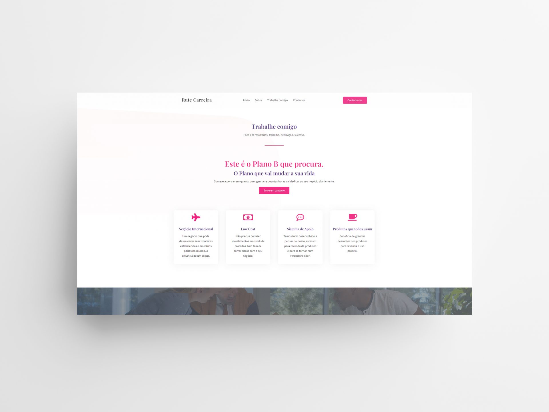 Rute Carreira Marketing responsive website by Vadym Alyekseyenko