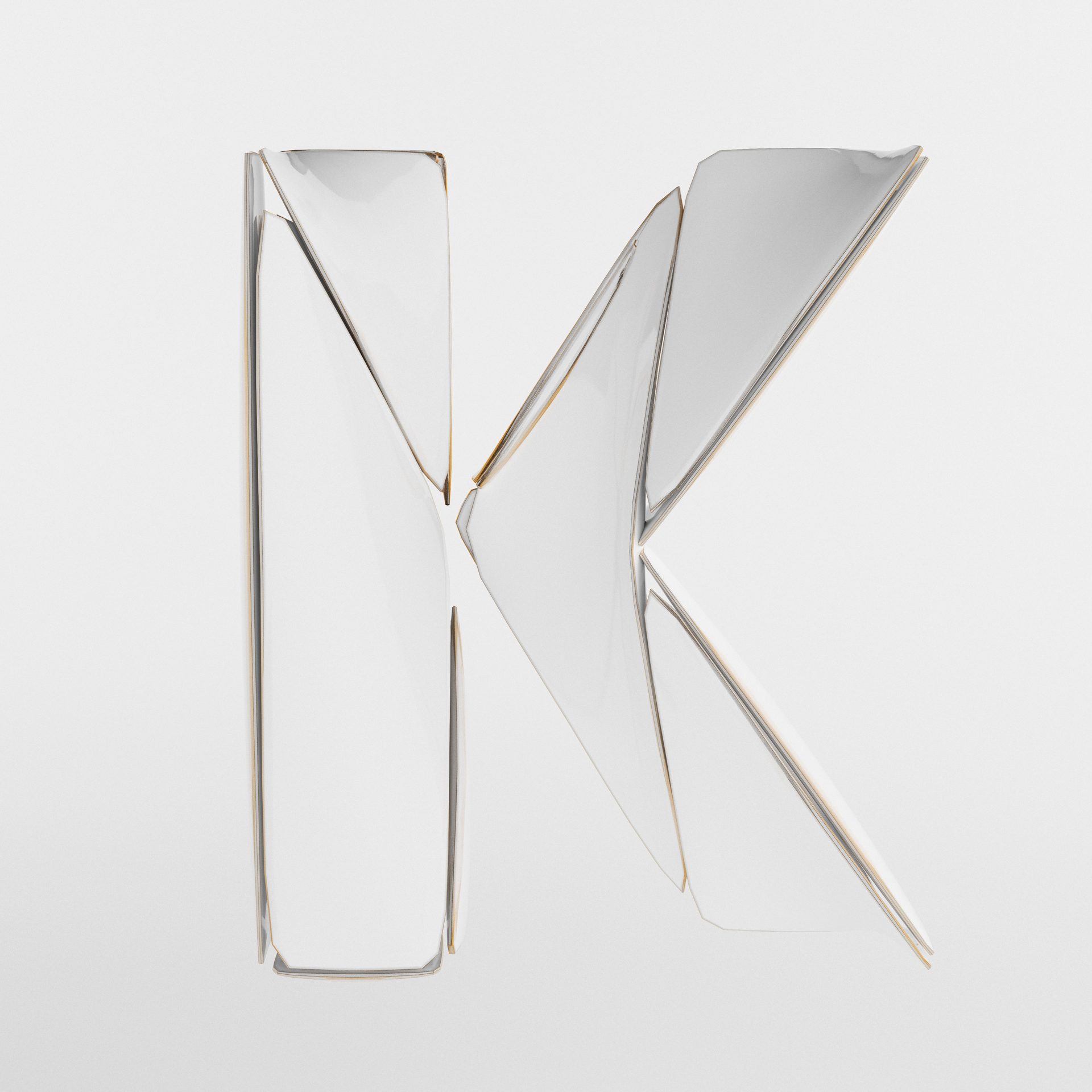 Nano - Minimalist Clean Modern 3D Typography by Vadym Alyekseyenko