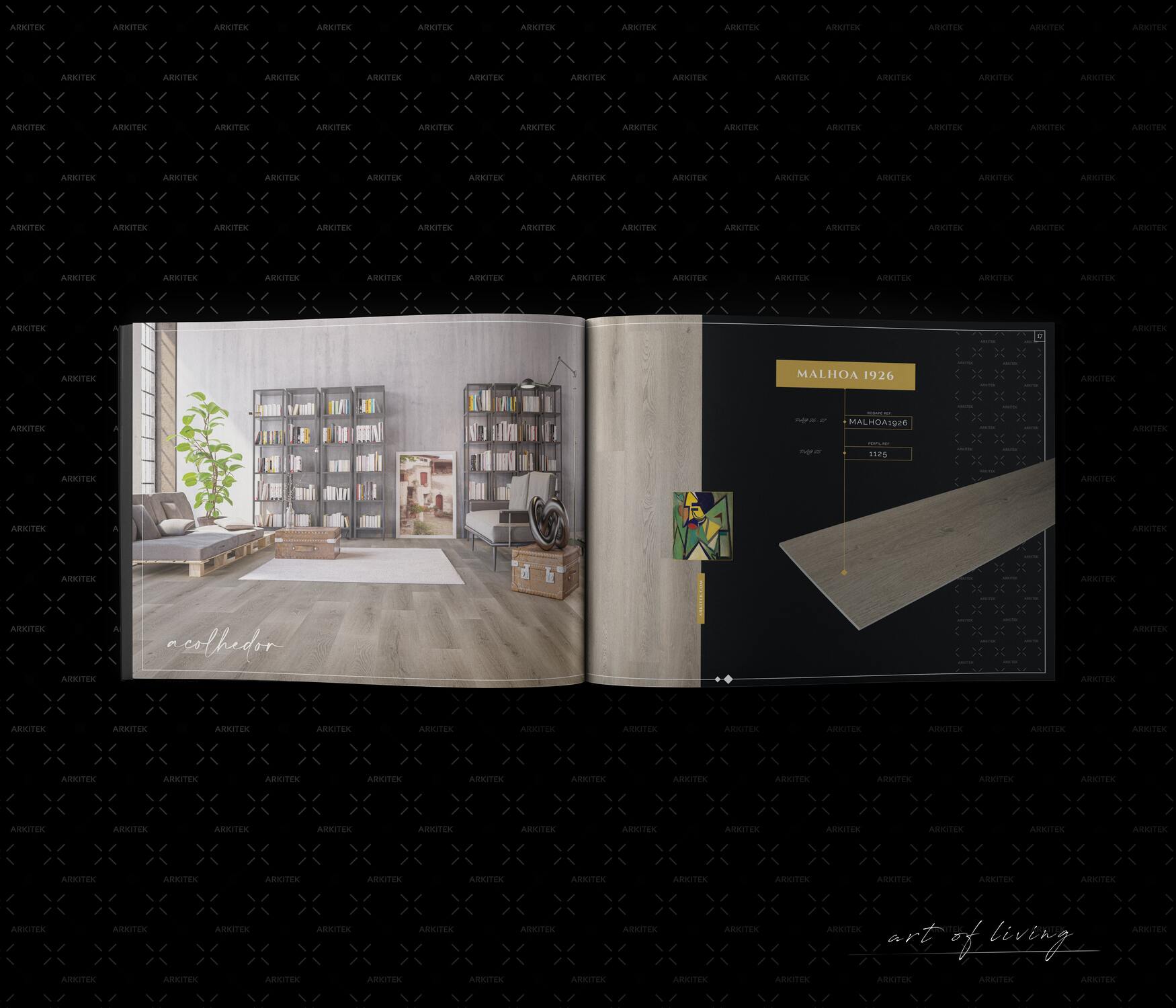 Luxury Flooring Catalog-Magazine-luxury catalog - -ARKITEK-Tailored-Graphic-Design-Cover