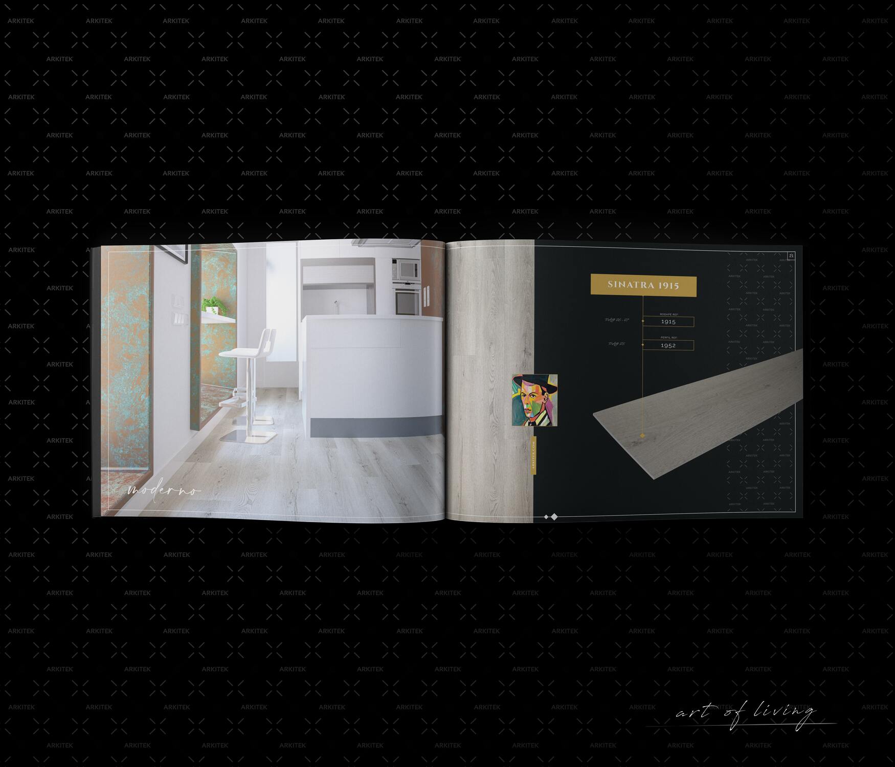 Luxury Flooring Catalog-Magazine-luxury catalog - -ARKITEK-Tailored-Graphic-Design-Cover