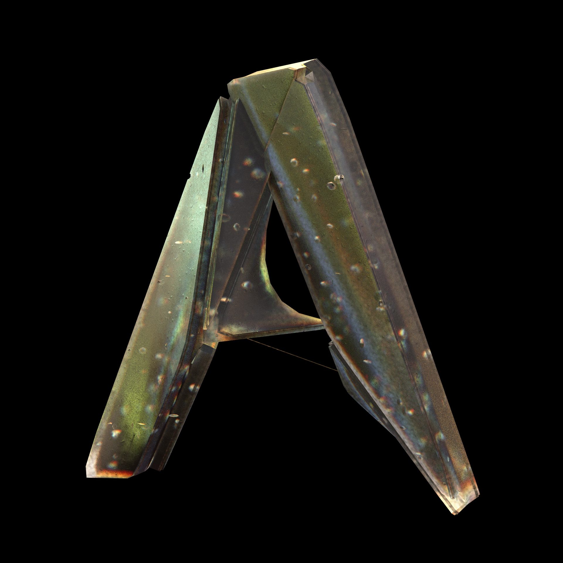 Charm of Freya - 3D Crystalline Typography