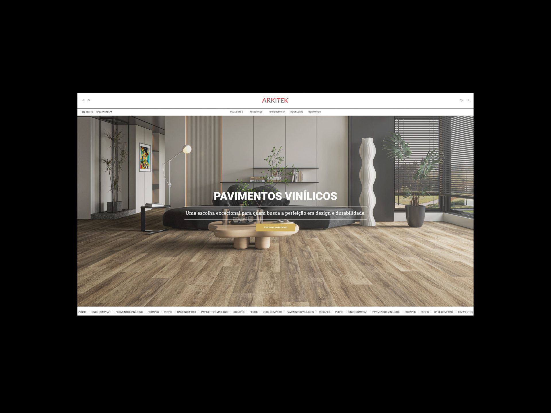 Modern Floor Store -Homepage Modern Flooring Website 2024 by Vadym Alyekseyenko