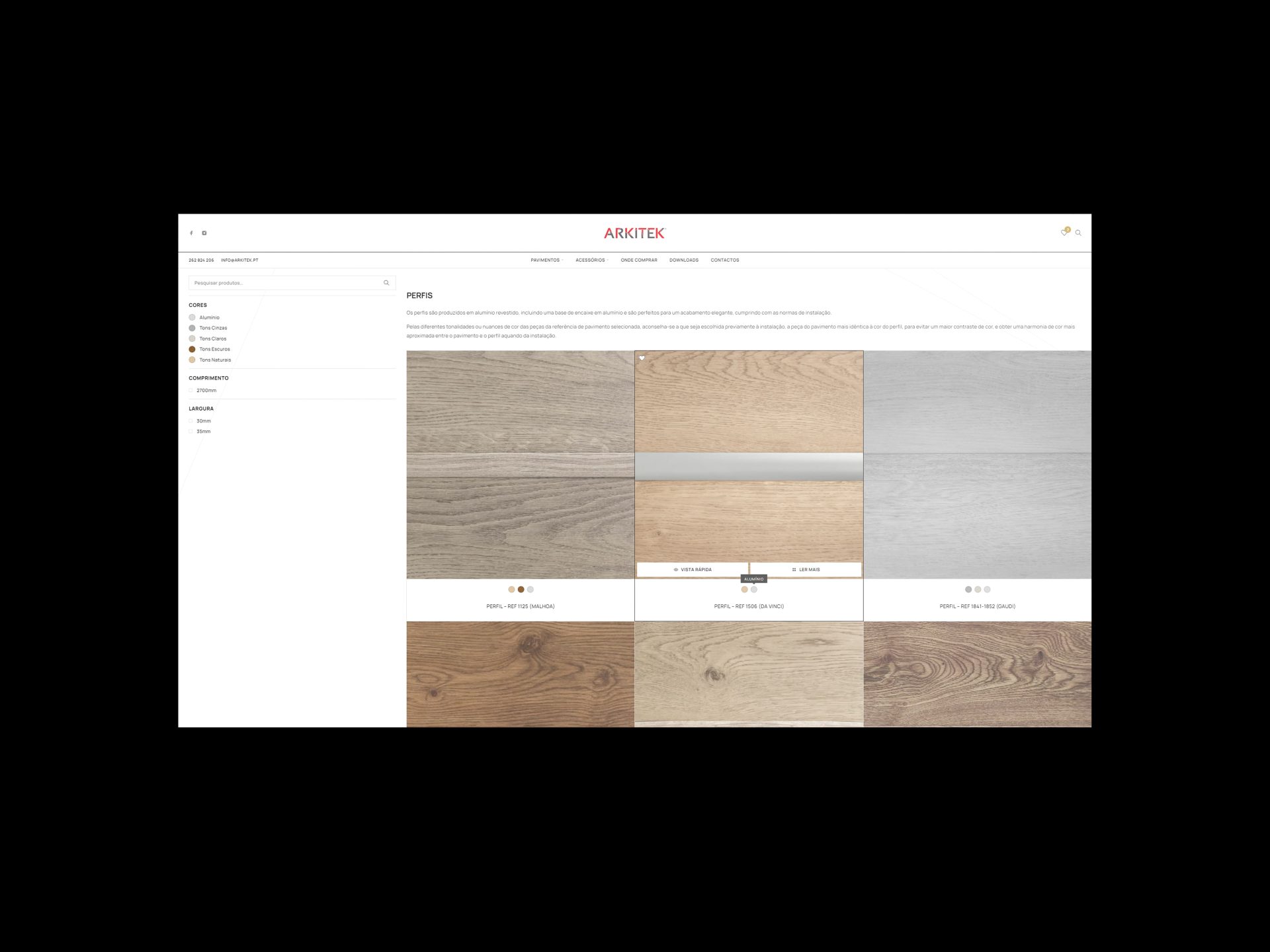 Product Color swatches Modern Flooring Website 2024 by Vadym Alyekseyenko