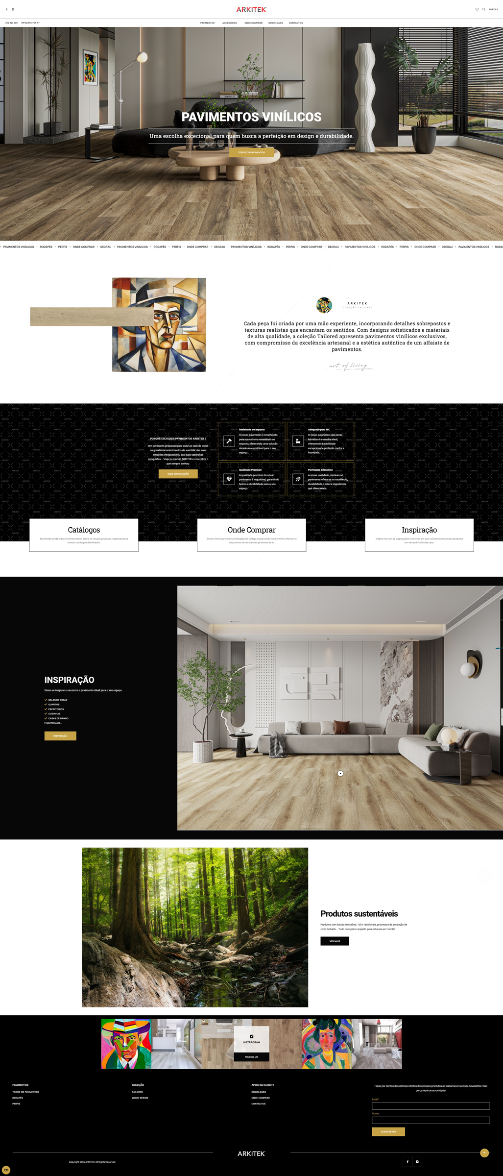 Homepage Modern Flooring Website 2024 by Vadym Alyekseyenko