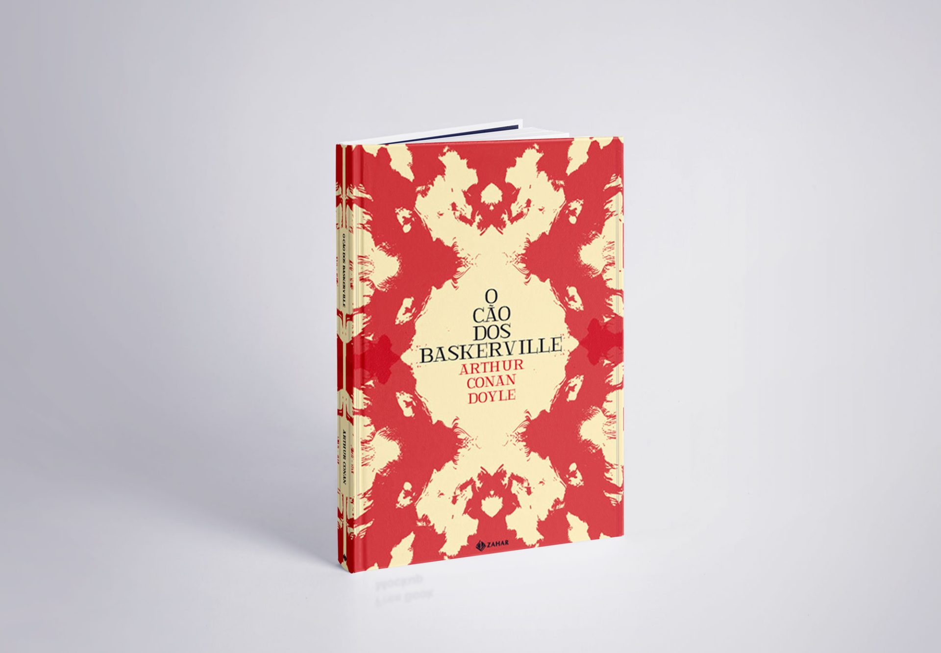 Redesign da Capa do Livro "Sherlock Holmes e o Cão dos Baskerville" - Design Abstrato e Tipografia Original