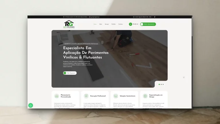 Website Revigomes – Empresa de Construção