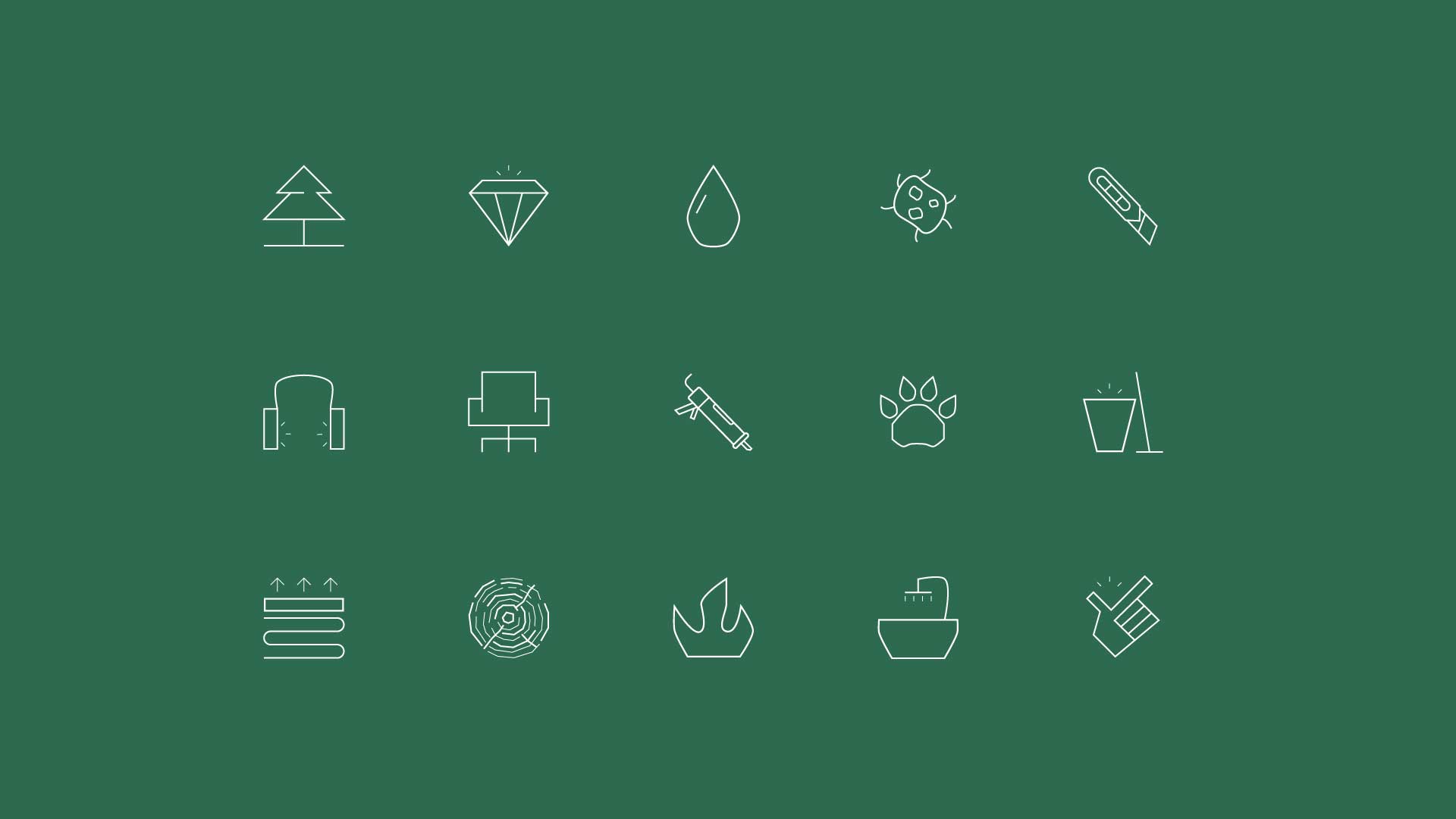 Ícones de Pavimentos - Ícone vetorizado, clean e minimalista, para portfólio de Vadym Alyekseyenko.