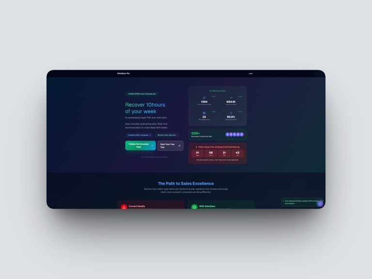 ZohoSync: Enterprise Sales Intelligence & CRM Automation
